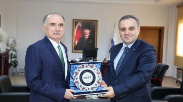 Erciyes Üniversitesi Rektörü Prof. Dr. Fatih Altun, Rektörümüz Prof. Dr. Kerim Güney’i Ziyaret Etti