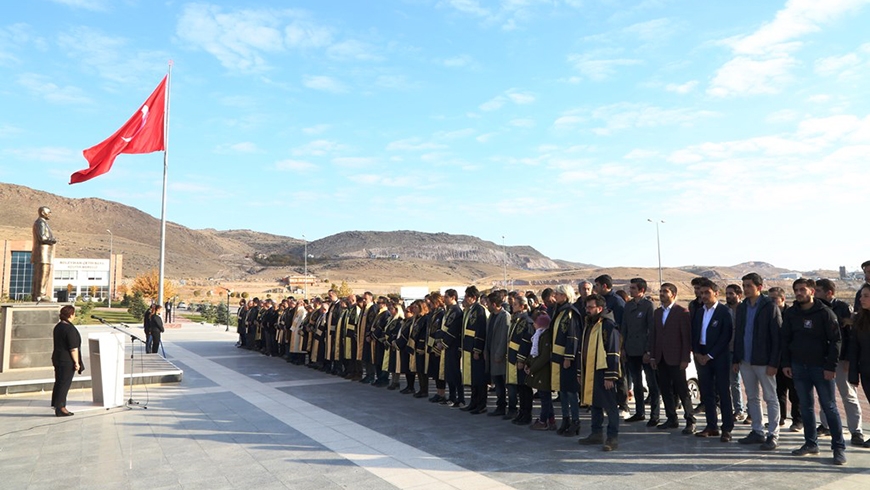 Üniversitemizde 10 Kasım Atatürk’ü Anma Töreni Düzenlendi