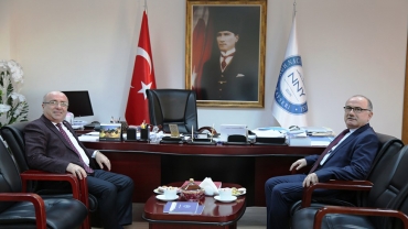 Kayseri Üniversitesi Rektörü Kurtuluş Karamustafa Rektörümüzü Ziyaret Etti